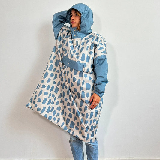 Poncho de pluie long Icy Blue - Poule Party