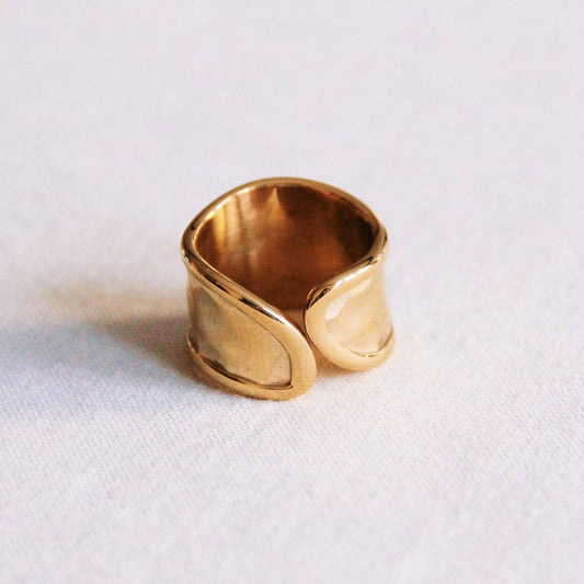 Bague Texturée large - Bazou