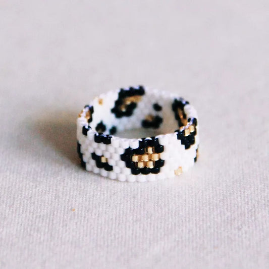 Bague tissage Léopard - Bazou