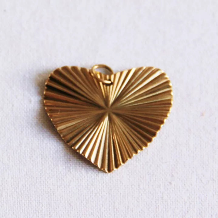 Breloque Coeur fantaisie pour collier de perles - Bazou