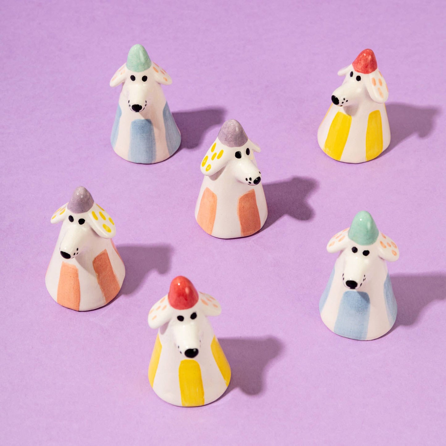 Chien Jaune / Petits Compagnons de Bureau Pièces en Céramique - Ana Seixas