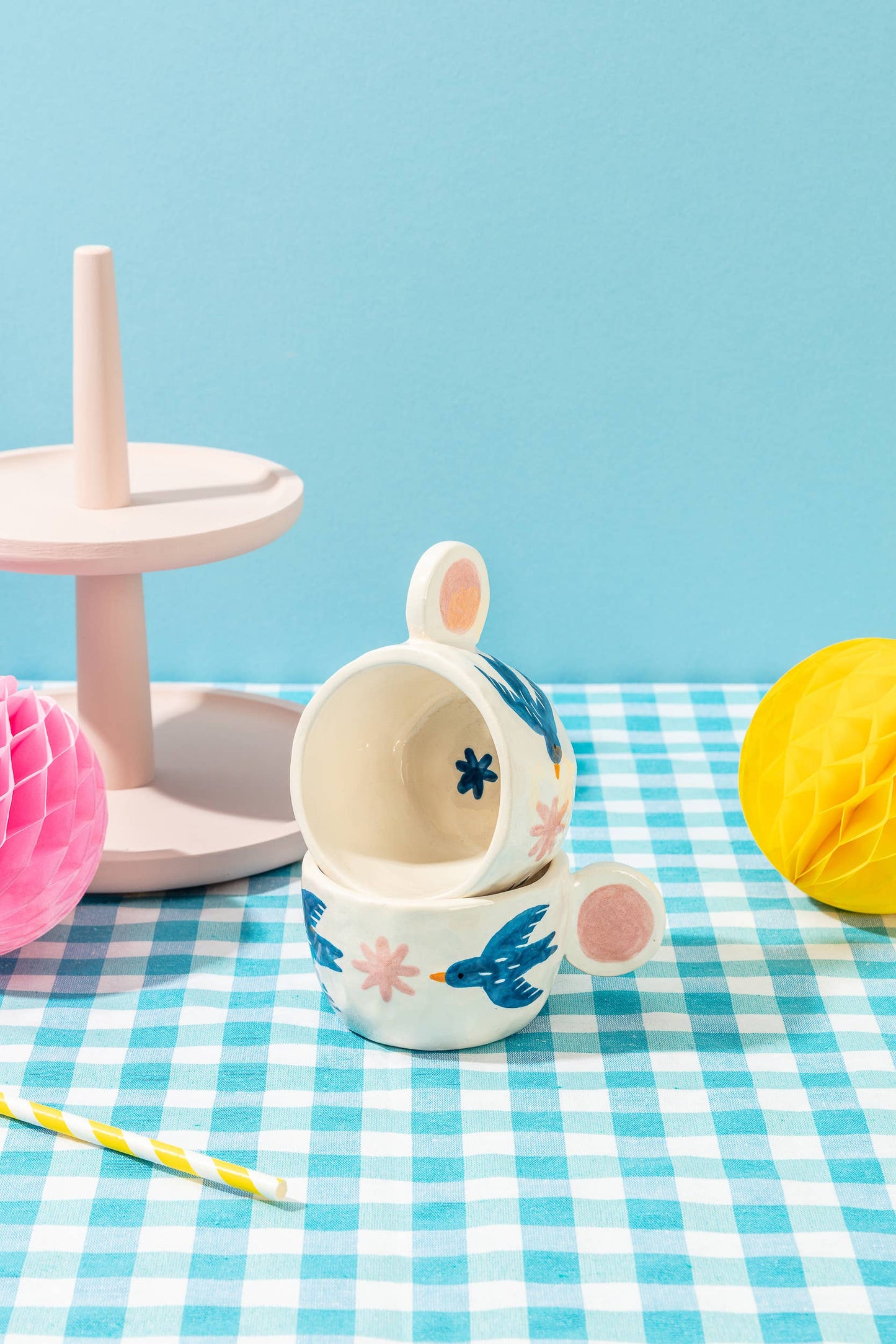 Tasse en céramique avec oiseaux - Ana Seixas