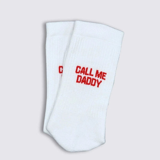 CHAUSSETTES CALL ME DADDY rouge - NBDC
