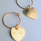 Boucles d'oreilles Créoles Cœurs Barbara - Adorabili Paris