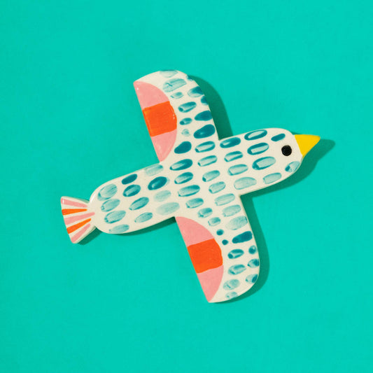 Oiseau Sarcelle / Suspension en Céramique - Ana Seixas