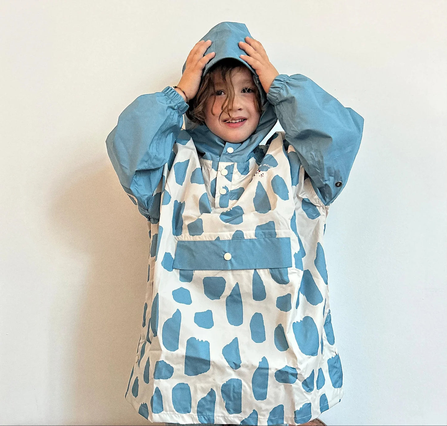 Poncho de pluie long Icy Blue - Poule Party