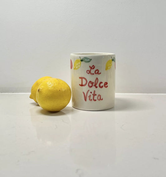 Bougie en céramique Dolce Vita Parfum Citron/Cerise - KULT