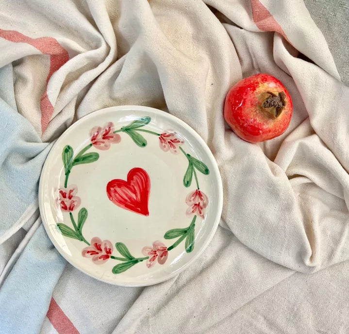 Coupelle & assiette à dessert en céramique - KULT