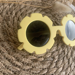Lunettes de soleil Fleurs jaunes mat - J'adore Maman