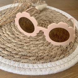 Lunettes de soleil Fleurs rose mat - J'adore Maman