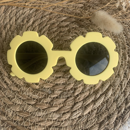 Lunettes de soleil Fleurs jaunes mat - J'adore Maman