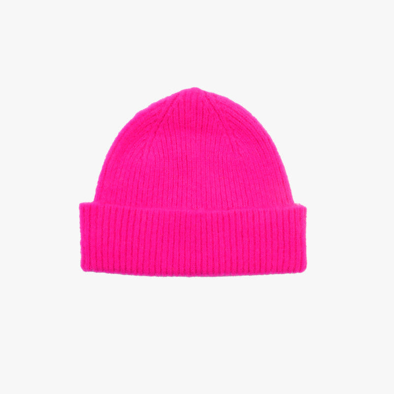 Bonnet en laine Rose Fluo Enfants - Mackie