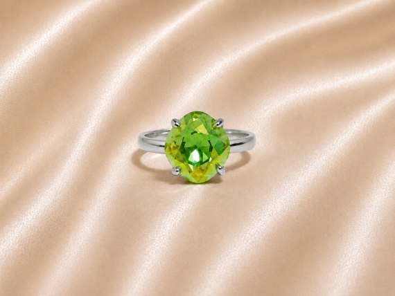 Bague ajustable MOZIE en acier argenté inoxydable "Aurore Boréale" - NOAKIS