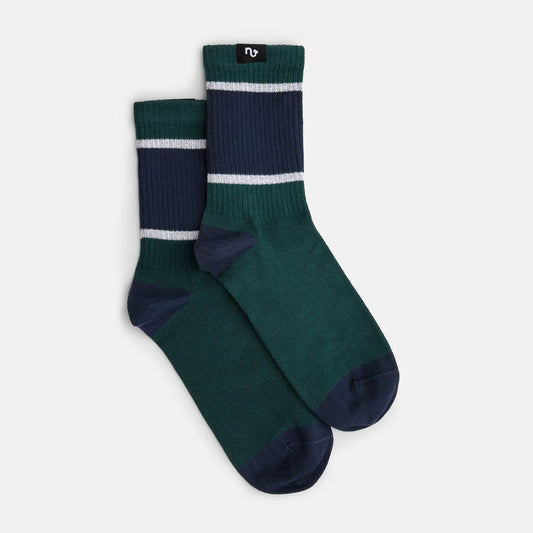 Chaussettes Amazona Green stripes - Natural vibes