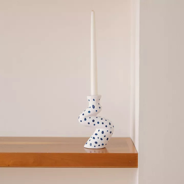 Chandelier en céramique peint à la main - Oito.Atelier