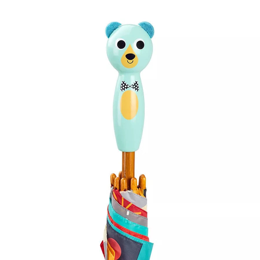 Parapluie en bois Boizoos, Ours bleu - Vilac