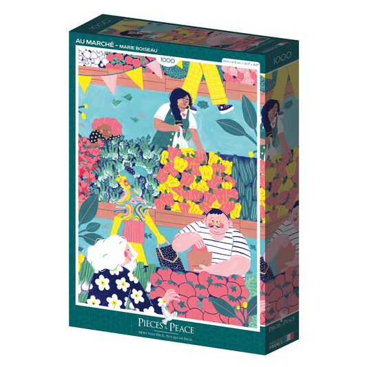 Puzzle 1000p Au Marché- Pieces and Peace