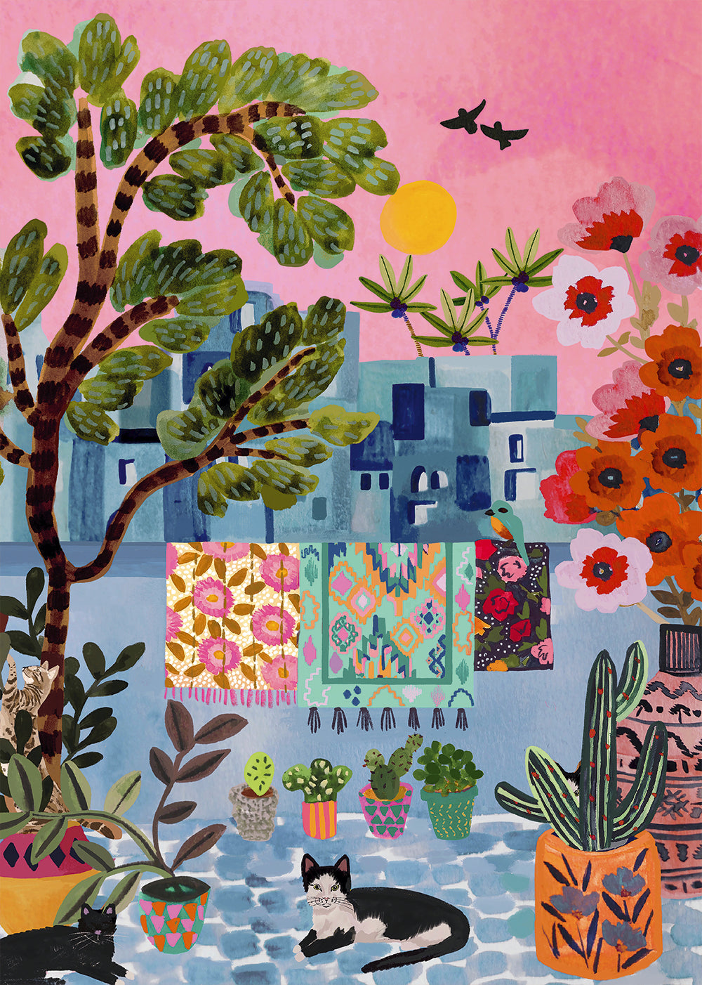 Puzzle 1000p Chats de Chefchaouen, Maroc - Pieces and Peace