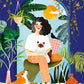 Puzzle 1000p Jardin Bleu- Pieces and Peace