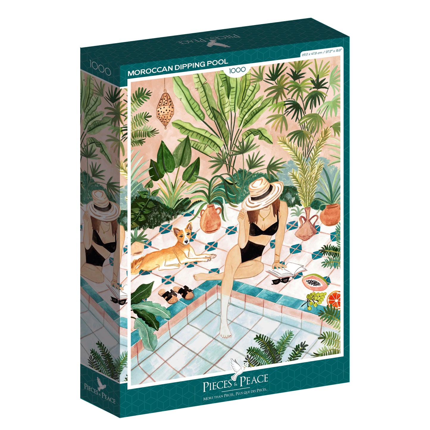 Puzzle 1000p Piscine Marocaine- Pieces and Peace
