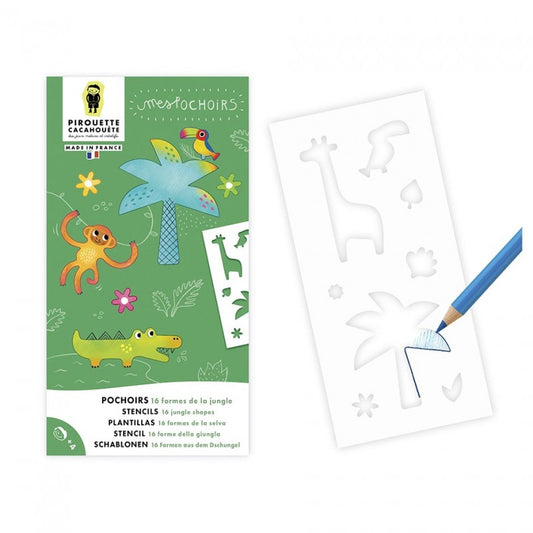 POCHOIR : Animaux de la jungle