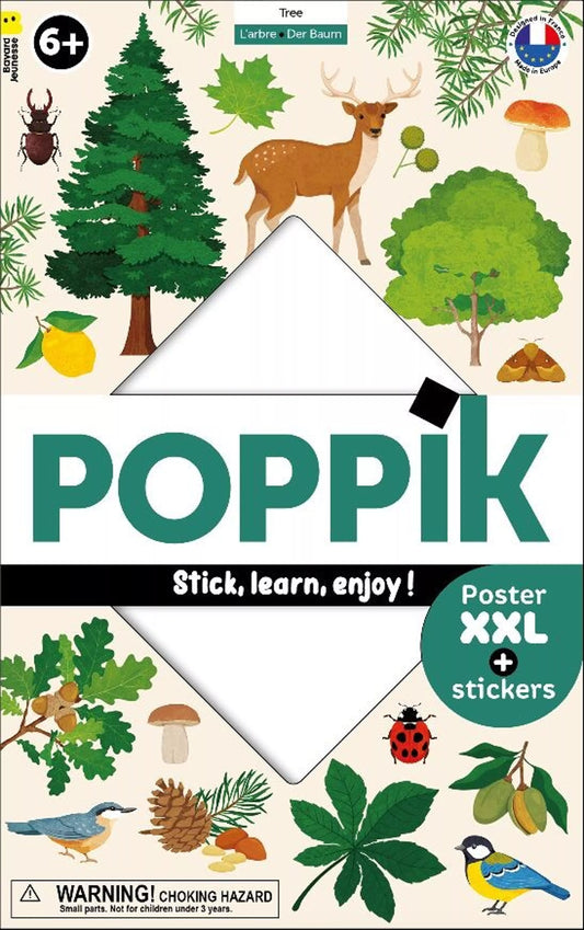 Poster éducatif et Stickers l'Arbre- Poppik