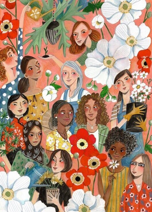 Puzzle 500p Femmes au Jardin - Pieces and Peace