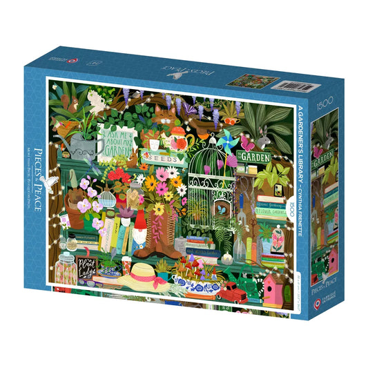 Puzzle 1500p la Bibliothèque du Jardinier - Pieces and Peace