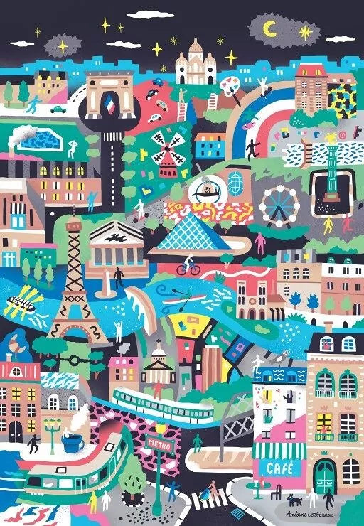 Puzzle 1000p Monuments de Paris - Pieces and Peace