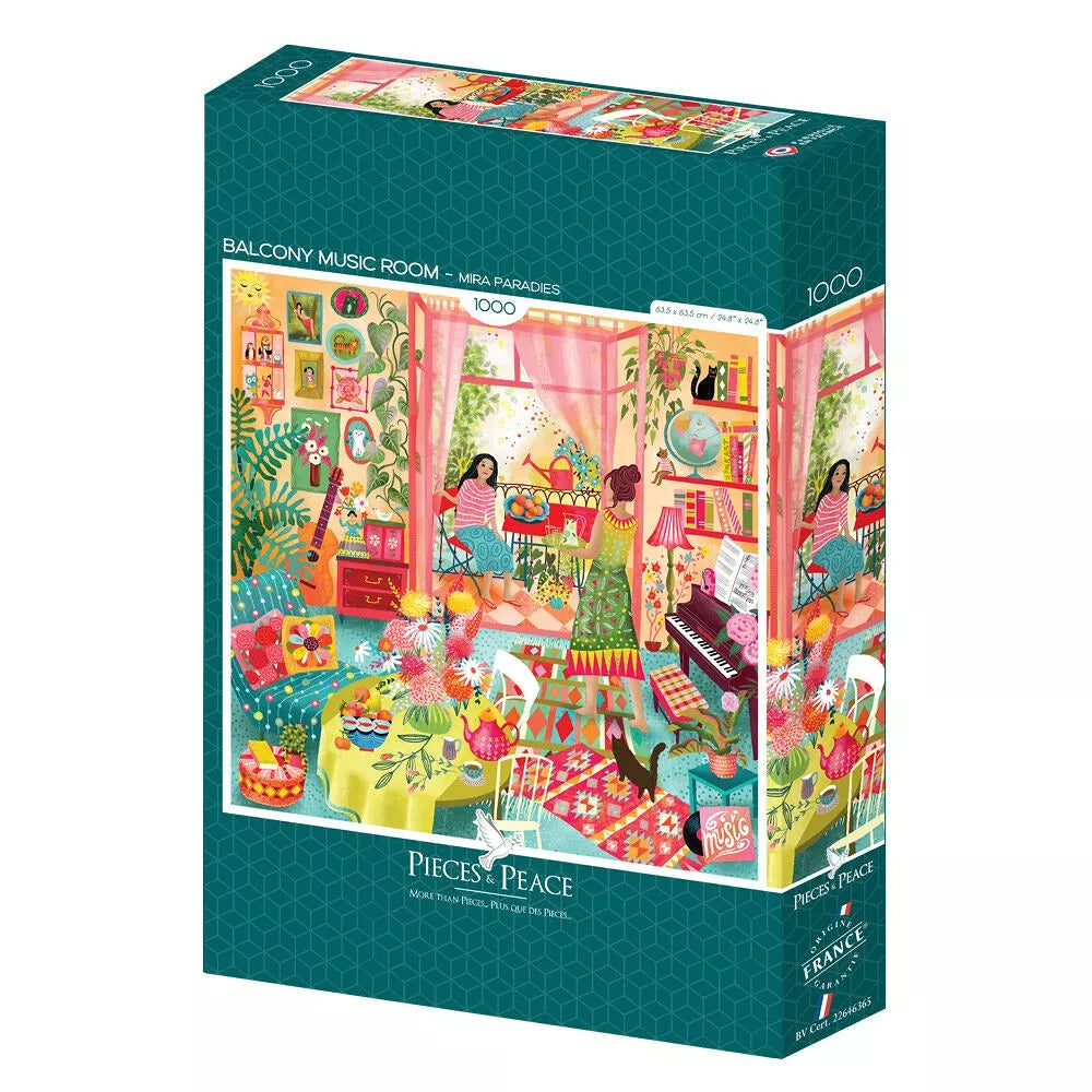 Puzzle 1000p Salle de Musique avec vue - Pieces and Peace