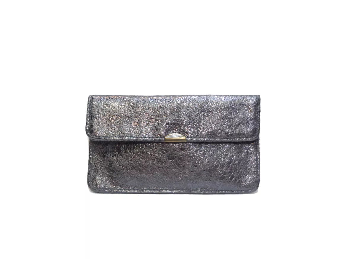 Porte monnaie compact en cuir multi-poches - Royal Marais