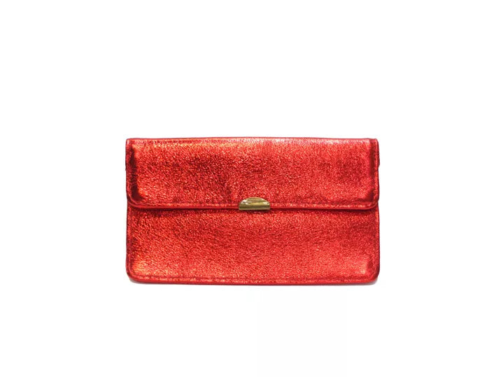 Porte monnaie compact en cuir multi-poches - Royal Marais