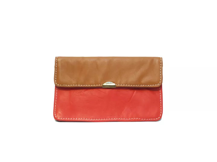 Porte monnaie en cuir multi-poches - Royal Marais