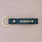 Porte-clés personnalisé en cuir "Maman" - Royal Marais