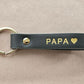 Porte-clés personnalisé en cuir "Papa" - Royal Marais