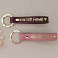 Porte-clés personnalisé en cuir "Sweet Home" - Royal Marais
