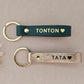 Porte-clés personnalisé en cuir "Tonton" - Royal Marais