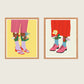 Set peinture Duo d'illustrations - Salut Irène