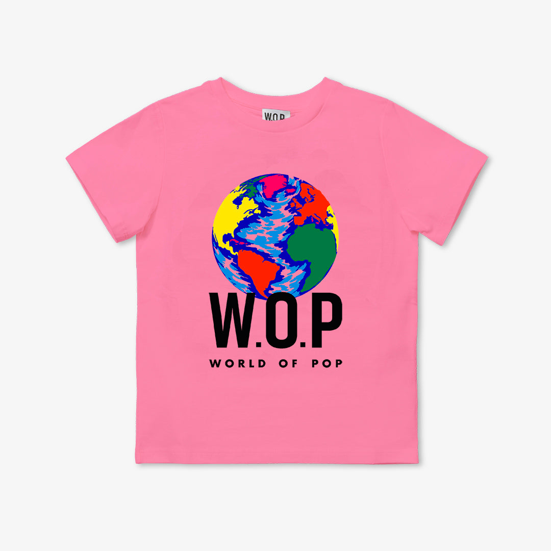 T-shirt Planète à manches courtes pour enfants en Coton Bio